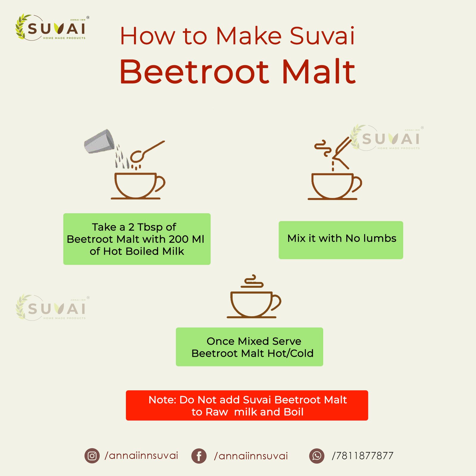 Suvai Beetroot Malt
